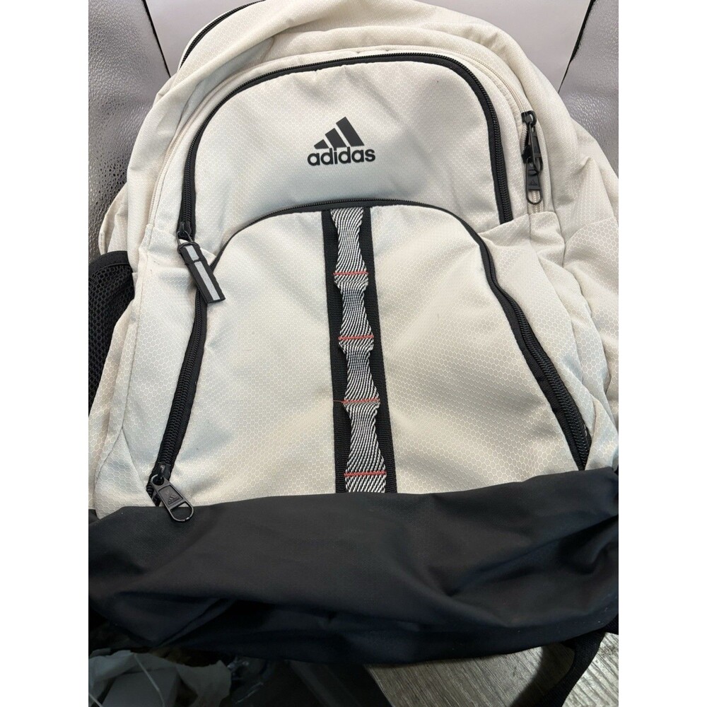 Adidas Load Spring Load Backpack Lt Grey Black & Red, Zip, 20"Laptop Sleeve